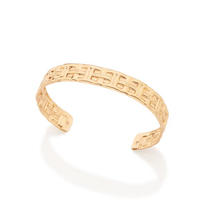 GOLD WOVEN CUFF BRACELET
