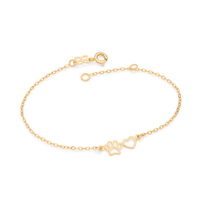 GOLD PET LOVE BRACELET