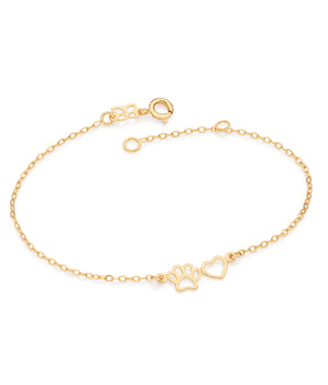 GOLD PET LOVE BRACELET