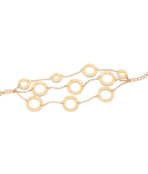 GOLD PLATED TRIPLE TEN COMMANDMENTS BRACELET