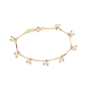 GOLD LARGE CLASSIC PEARLS BRACELET