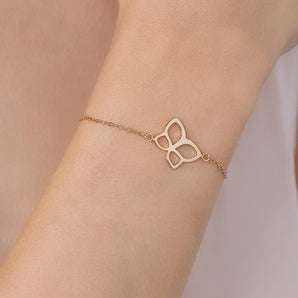 GOLD ROMMANEL BUTTERFLY BRACELET