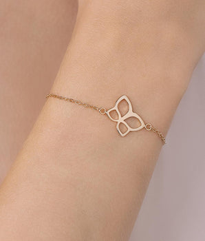 GOLD ROMMANEL BUTTERFLY BRACELET