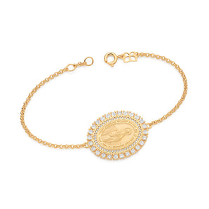 GOLD OUR LADY OF GRACE BRACELET