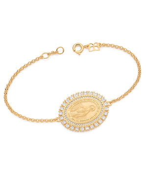 GOLD OUR LADY OF GRACE BRACELET
