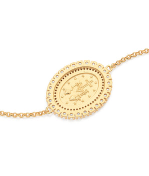 GOLD OUR LADY OF GRACE BRACELET