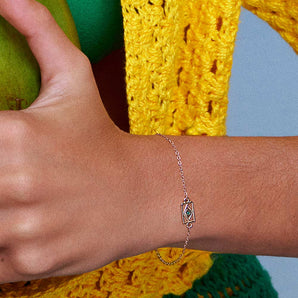 GOLD BRAZIL FLAG BRACELET
