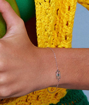 GOLD BRAZIL FLAG BRACELET
