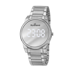 SILVER DIGITAL LED WATCH