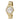 GOLD MULTIFUNCTION SOCIAL ANALOG WATCH