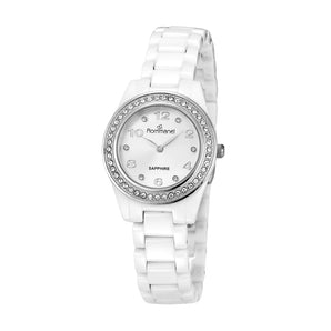 WHITE SOCIAL ANALOG WATCH