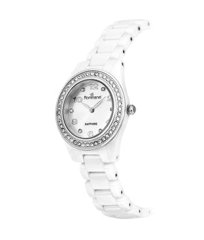 WHITE SOCIAL ANALOG WATCH