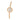 GOLD SOCIAL ANALOG WATCH WITH CRYSTALS