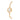 GOLD SOCIAL ANALOG WATCH WITH CRYSTALS
