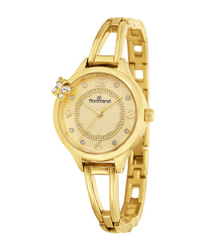 GOLD SOCIAL ANALOG WATCH