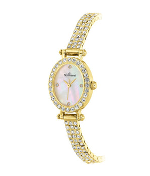 GOLD BEDAZZLED ANALOG WATCH