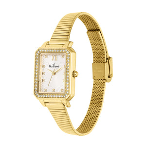 GOLD GRACE CRYSTAL ANALOG WATCH