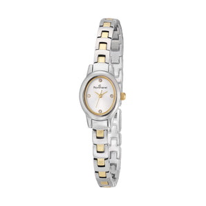 DUO-TONE OVALLURE SOCIAL ANALOG WATCH