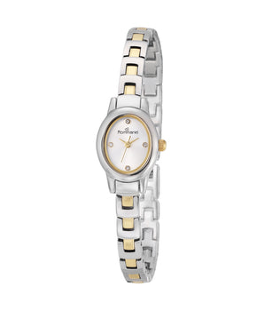 DUO-TONE OVALLURE SOCIAL ANALOG WATCH