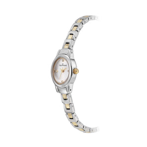 DUO-TONE OVALLURE SOCIAL ANALOG WATCH