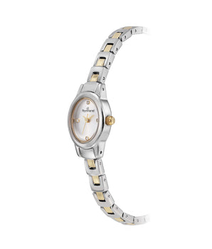 DUO-TONE OVALLURE SOCIAL ANALOG WATCH