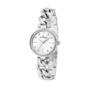 SILVER-TONE ANALOG DRESS WATCH