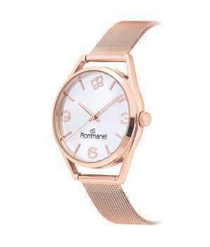 ROSE GOLD BUTTERFLY BLOOM ANALOG WATCH