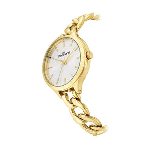 GOLD MODERN METALLIC ANALOG WATCH