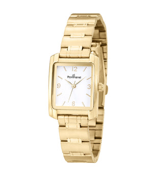GOLD VINTAGE RECTANGULAR ANALOG WATCH