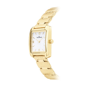 GOLD VINTAGE RECTANGULAR ANALOG WATCH