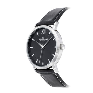 SILVER ELEGANT NIGHT ANALOG WATCH