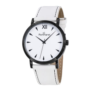 BLACK AND WHITE OLD STYLE ANALOG WATCH