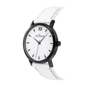 BLACK AND WHITE OLD STYLE ANALOG WATCH
