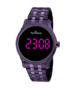 PURPLE PULSE LED DIGITAL WATCH