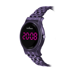 PURPLE PULSE LED DIGITAL WATCH