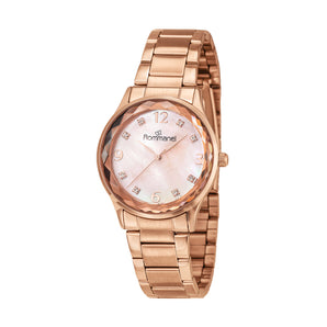 ROSE GOLD GLOW ANALOG WATCH