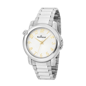 SILVER HEARTBEAT ANALOG WATCH