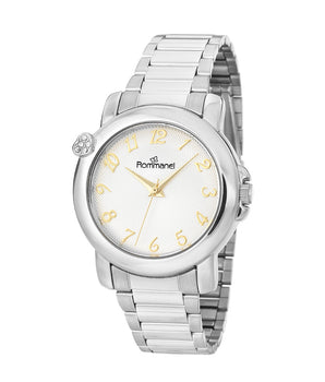 SILVER HEARTBEAT ANALOG WATCH
