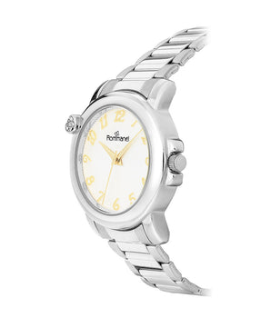 SILVER HEARTBEAT ANALOG WATCH