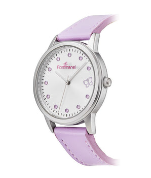 SILVER AND LILAC ROMMANEL LOVER ANALOG WATCH