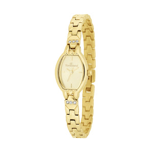 GOLD OVALISSE SOCIAL ANALOG WATCH