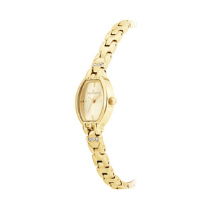 GOLD OVALISSE SOCIAL ANALOG WATCH
