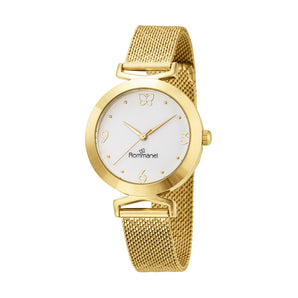 GOLD FLUTTER ANALOG WATCH