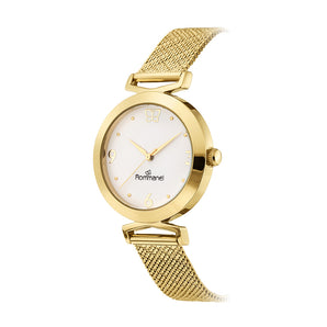 GOLD FLUTTER ANALOG WATCH
