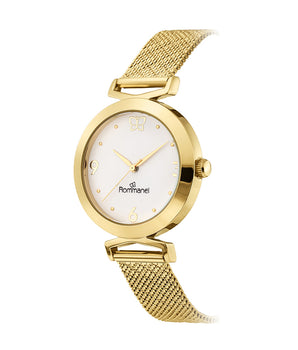 GOLD FLUTTER ANALOG WATCH