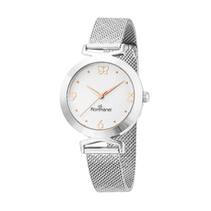 SILVER FLUTTER ANALOG WATCH