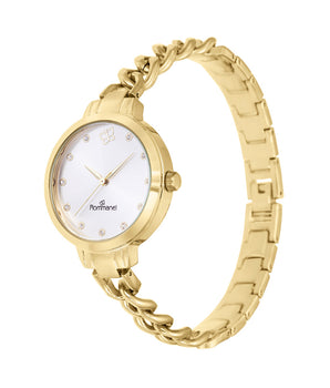 GOLD CHAINED ANALOG WATCH