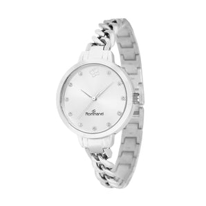 SILVER CHAINED ANALOG WATCH