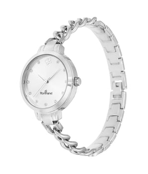 SILVER CHAINED ANALOG WATCH
