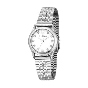 SILVER-TONE ANALOG DRESS WATCH